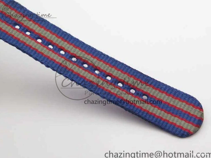 0417 Modern Seamaster 300M 007 YG URF 1:1 Best Edition White Dial Ceramic Bezel On Nylon Strap A 8115